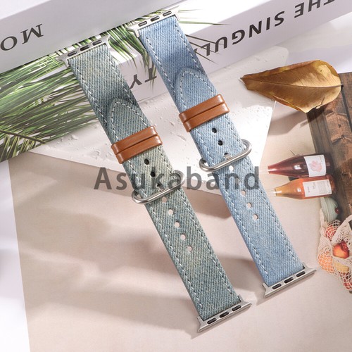 Cinturino orologio pelle tela
